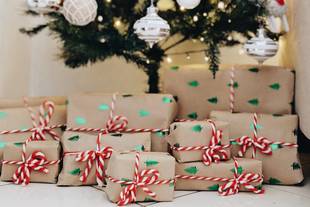 Gifts ready under the tree